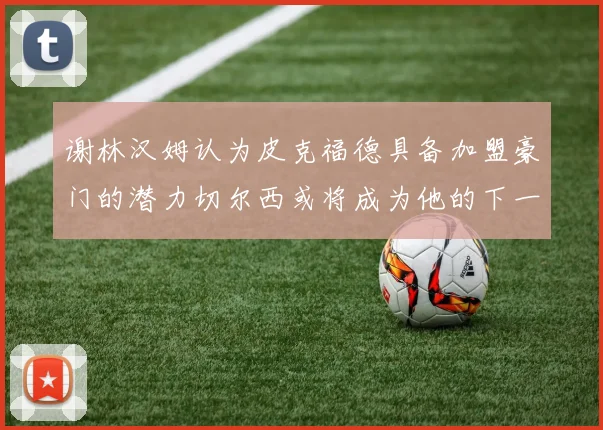 谢林汉姆认为皮克福德具备加盟豪门的潜力切尔西或将成为他的下一个选择